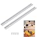Produktbild T Schiene Gehrungsschiene 300mm, T-Nut Schiene Aluminium mit Doppelschnittprofil, T Track für Tischsäge Router Tisch Holzbearbeitungswerkzeuge, 2 Stück