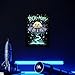 Displate Official Rick and Morty Metal Poster Magnetic Mounting Included Licensed Artwork Modern Wall Decor Psychedelic Monsters Spaceship 45 cm x 32 cm