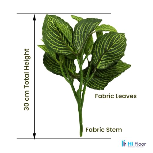 Image of Enhance Your Space with Artificial Green and Light Green Leaf Decor Foliage for Stunning Interiors Decorative Items for Home;Office; Room; Living Room; Table; (Without Vase)