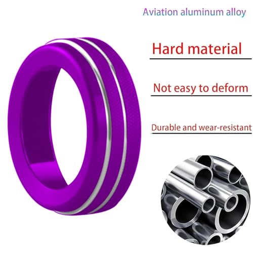Image of for Honda 2026 Passport Interior Accessories, Aluminum Alloy one-Button Start Cover /Ring, air Conditioning knob, 5-piece Set (Purple)
