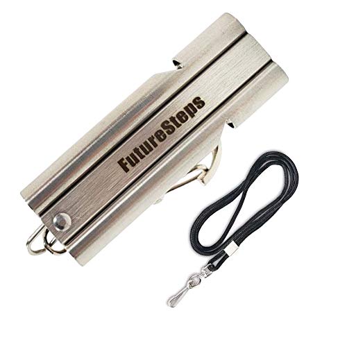 Emergency Safety Whistle with Lanyard 100+ decimals is Very Portable and Great for Security. can be Heard up to a Mile Away. Never Feel Alone.