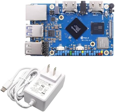 Orange Pi 5 Pro 8GB LPDDR5 RK3588S 8 Core 64 Bit Single Board Computer, 8K Video Decoding 2.4GHz Frequency WiFi Bluetooth Open Source Board Run Orange Pi OS, Android, Debian, Ubuntu