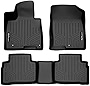 SMARTLINER All Weather Custom Fit Black 2 Row Floor Mat Liner Set Compatible with 2022-2023 Hyundai Tucson