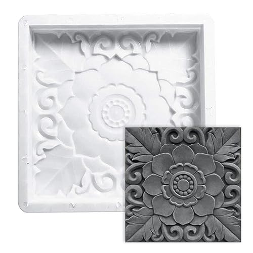 HoveeLuty Moules de Pavage carrés Moules en béton de Jardin Fabricant de chemins de Pierre de Pas pour trottoirs Moules en béton de Pavage Pavés de Pavage...