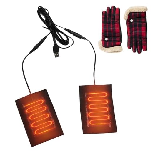 Almohadilla Calefactora USB para Guantes, Almohadilla Calefactora USB 2 En 1, Almohadillas Calefactoras para Guantes Eléctricos De 5 V, Almohadilla Calefactora De Invierno De Fibra De Carbono Unisex