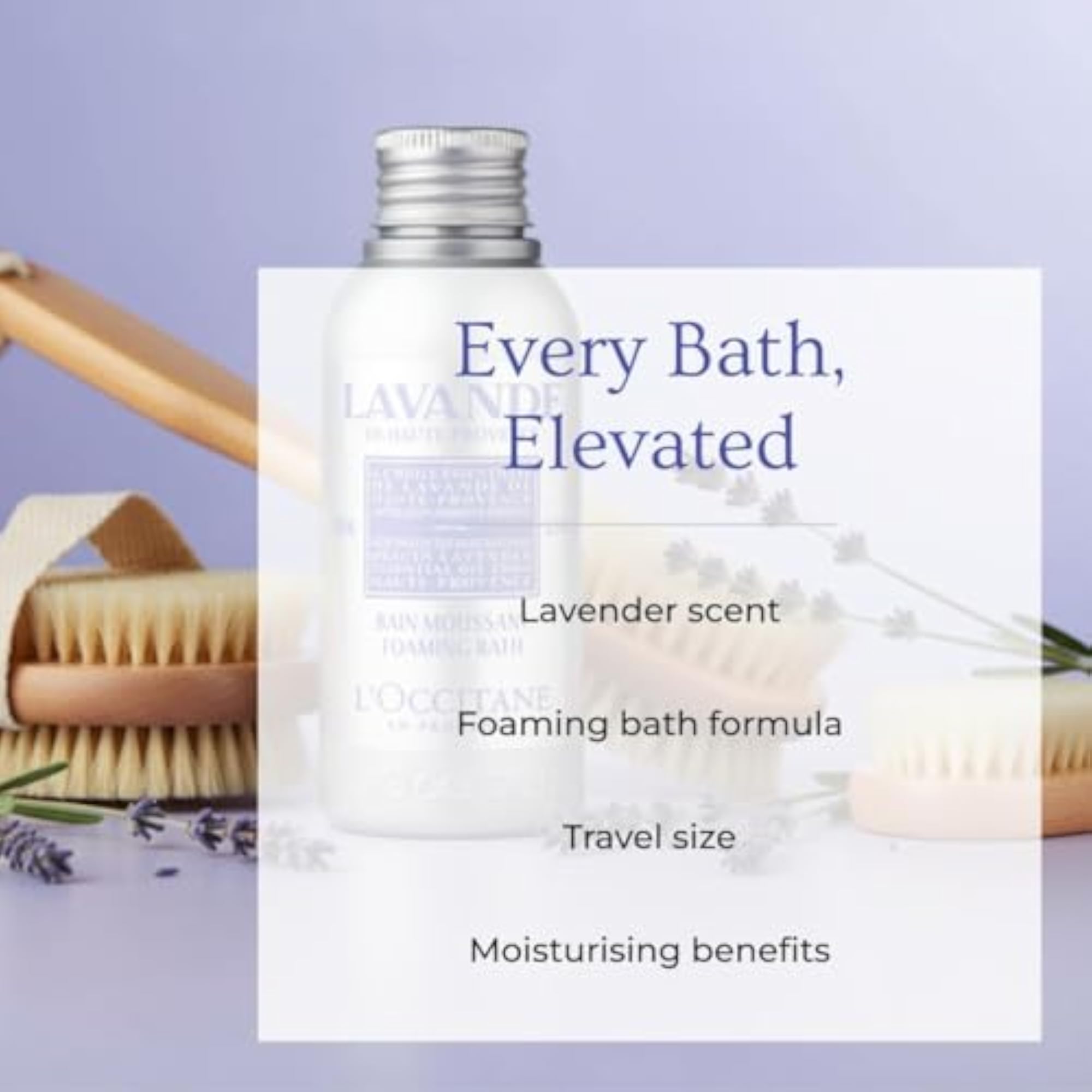 L'Occitane Lavender Foaming Bath, Travel Size