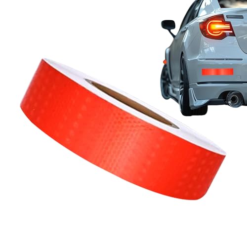 Cinta reflectante – Adhesivo para visión nocturna, 5 cm x 10 m, fluorescente, impermeable, marca de seguridad para visibilidad para camiones, vehículos