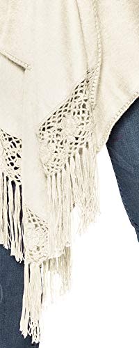 Alpaca Carrasco Alpaca Shawl Crocheted Flowers - Wide, Long and Warm2