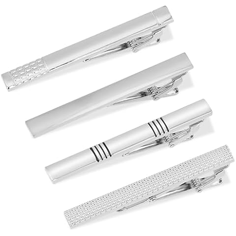 Molain Silver Tie Clip Set for Men Cover