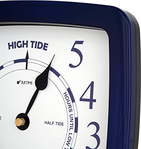 Justime 8.5 Inch Tide Clock Colorful Digital Graphics Designed, Water Resistant Case, Home Wall Décor (Tt419Db Basic Blue) #TOP4