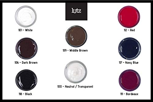 Lutz Ledercreme | Regenerierende Ledercreme | Erweckt Lederschuhe, Taschen, Jacken und Mehr zu Neuem Leben | Ledercreme in Vielen Farben 100 ml (3.38 FL. Oz.) | (118 - Schwarz - Black)