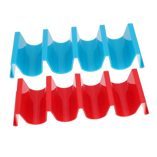 Wakauto 2Pcs Tortilla Rack Taco Display Stand for Pancakes Burritos and Tacos Easy to Clean and Stackable Kitchen Supply for Parties and Family Gatherings