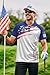 Man Funny Patriot Polo T USA Flag Polo Shirt Fashion July 4th Polo Top Star and Flag Traveling Golf Polo M