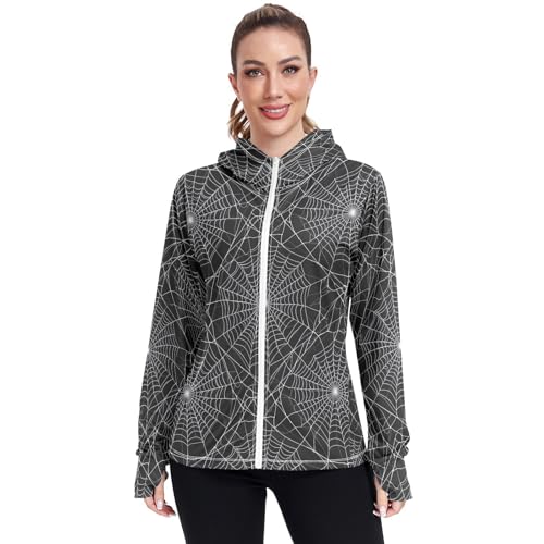 Chemise de soleil pour femme avec sweat à capuche UPF manches longues à poche
