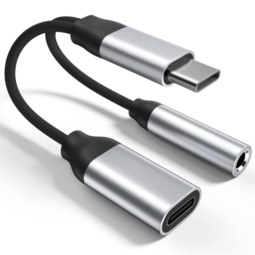 Adaptador USB C a Jack 3,5 mm (2 en 1)