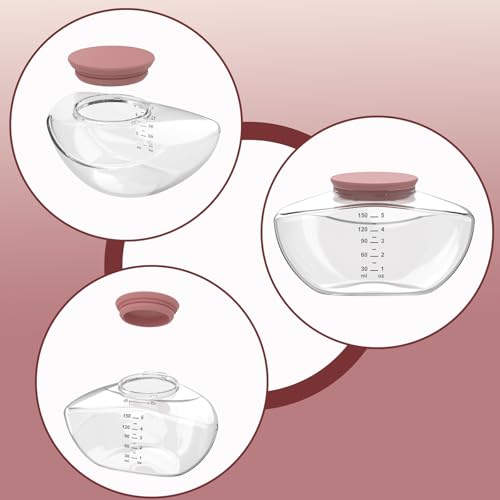 Image of 4pcs Red Storage Bottle Lip Compatible with Momcozy M9 Wearable Breast Pump, Food-Grade Silicone, BPA Free, Sealing Caps, No-Leakage, M9 Mobile Flow Breast Pump Replacement Parts