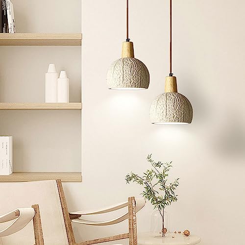 Lustre de style industriel moderne en béton architectural salon chic - 7