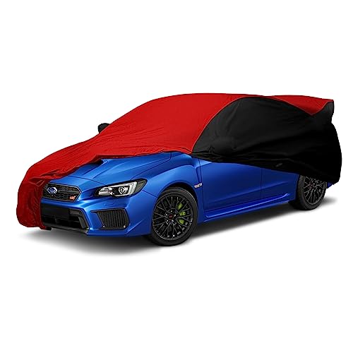 Image of Indoor Car Cover Replacement for 2007-2024 Subaru Impreza WRX Sti, Luxurious Stretch Satin Custom-fit Indoor Car Cover for Dust-Proof, Underground Garage, Car Show