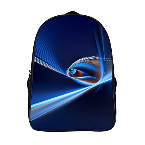 Mochila escolar azul para niños y jóvenes con diseño 3D moderno de 40x28x16cm