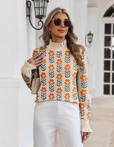 Zeagoo Long Sleeve Shirt for Women Turtle Neck Sweater Early Fall Clothing - image 2