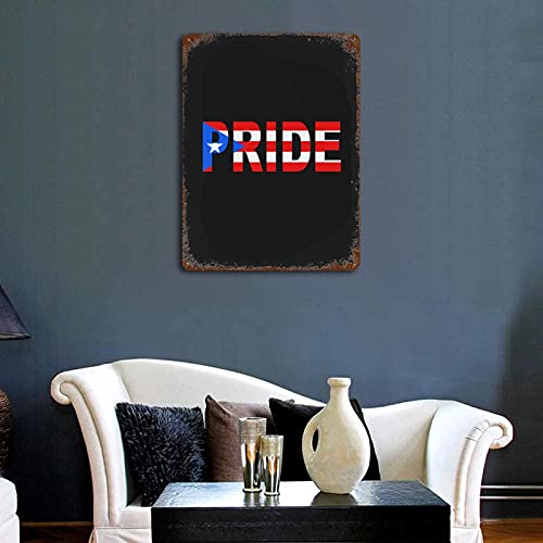 Cartel de Puerto Rico de metal para decorar tu terraza con orgullo boricua 3