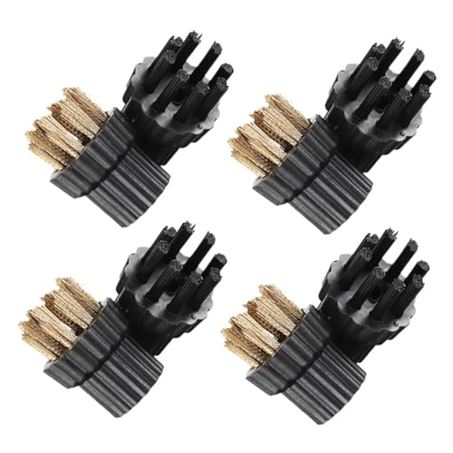 OSALADI 8 Piezas Cabezales Cepillo para Limpiadora Vapor Industrial y Multiusos para Limpieza Rápida y Duradera de Electrodomésticos Ollas Calientes y Herramientas de Belleza