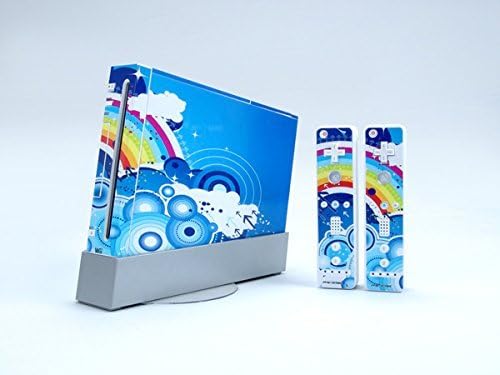 Rainbow Vinyl Decal Skin for Nintendo WII Console & Controllers