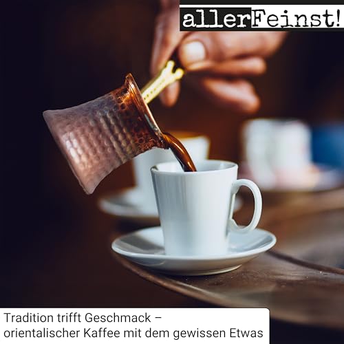 allerFeinst! - Premium Kaffee Gewürz | Mokka Gewürzmischung | Cappuccino u. Latte Macchiato Topping | arabischer Kaffeegenuss mit Ceylon-Zimt, Kardamom, Vanille, etc. | 1er Pack (1 x 80g)