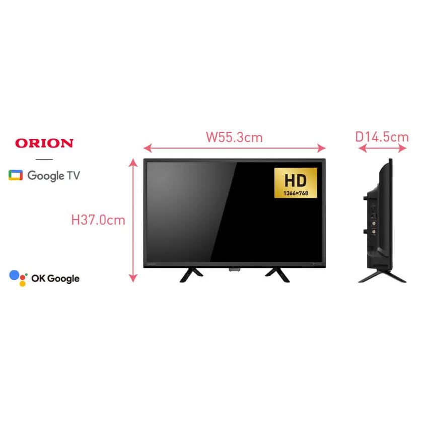Amazon | ORION オリオン OLS24WD10 24V型 ハイビジョン GoogleTV搭載