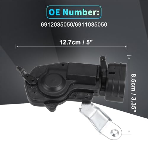 Image of X AUTOHAUX Replacement Front Rear Left Right Side Power Door Lock Actuator Motor for Toyota 4Runner 98-02 Door Latch Actuator Assembly Replace No.6914035060 /6912035050 Black 2 Pair