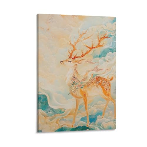 Affiche Dieu cerf murale pour créer une ambiance zen dans la chambre
