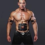 YANGSANJIN EMS Elektrische Muskelstimulation,Elektrostimulatoren Muskeltrainer Tragbare Bauchmuskeln Intelligentes Fitnessinstrument Faule Funkfernbedienung Bauch