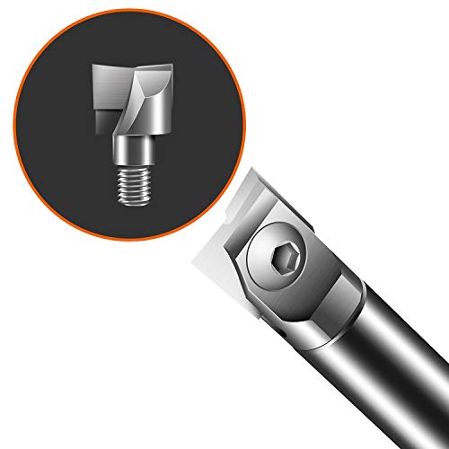 Luckyway 18MM(Dia.) Wood Cutter Bit, Double Flute Straight Bit.