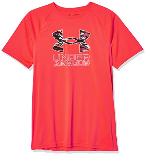 Image of Under Armour Boys' Tech Hybrid Printed Fill Short-Sleeve T-Shirt