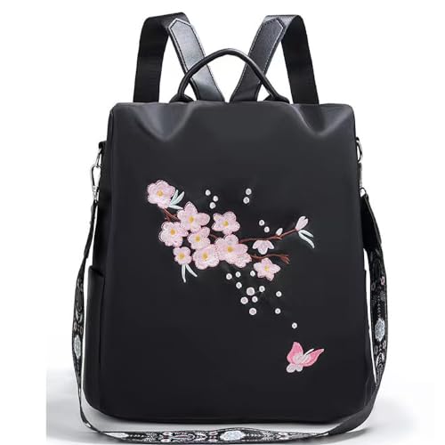 go-done Embroidery Anti-theft Backpack