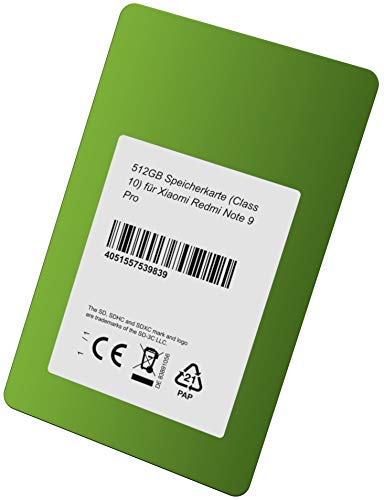 512GB Speicherkarte (Class 10) für Xiaomi Redmi Note 9 Pro – Bild 4