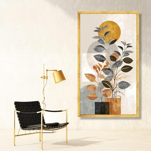 Affiches de feuilles style milieu du siècle pour créer un salon chaleureux et zen