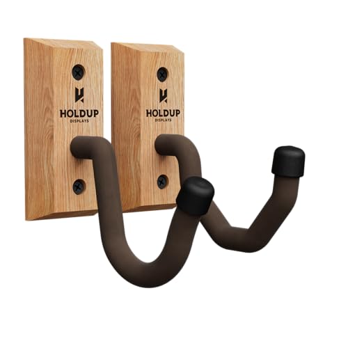 Hold Up Displays Gun Wall Mount - AR, Rifle, Shotgun Holder, Bow Hanger, Gun Hooks - Ash Hardwood Display From Wisconsin - Made in USA