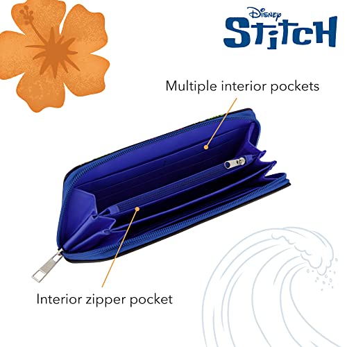 Concept One Disney Lilo and Stitch Wallet with Zipper, Zip Around Wallet Clutch4