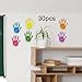 JISADER 30Pcs Colorful Hand Cutouts Hand Accents Decorative Paper Cutting Helping Hands for Wall Locker Back to School Season Cubby