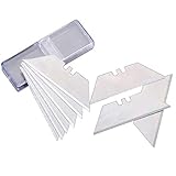 Utility Knife Blades SK5 High Carbon Steel 10Pack Utility Knife Box Cutter Razor Blades Knife Replacement Heavy-Duty