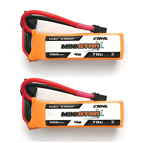 CNHL 450mAh 4S Lipo Battery 70C 14.8V XT30U Plug for RC