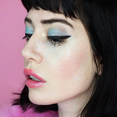 Unicorn Snot Holographic Glitter Lip Gloss - Cosmetic Grade - Sparkle Your Lips For Festivals, Rave Makeup, Fairy Face Paint - Vegan & Cruelty Free 0.37Fl Oz (Disco/Holographic Silver) #TOP4