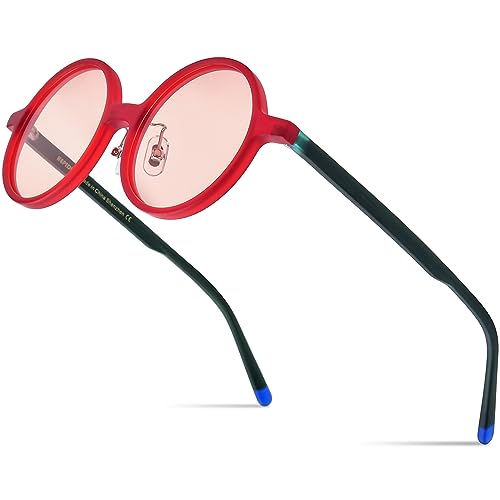 HEPIDEM Acetate Vintage Retro Round Polarized Sunglasses for Men UV400 UV Protection Sun Glasses4