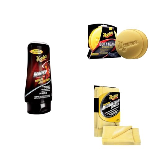Meguiar's ScratchX Enlève-Rayures Voiture kit complet anti-tourbillons et défauts