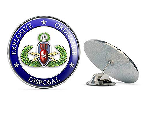 Round EOD Rank Master Explosive Ordnance Disposal Seal ic Metal 0.75