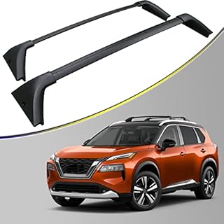 AUXPACBO Cross Bar Fit for Nissan Rogue 2021 2022 SV SL Platinum with Roof Rail Roof Rack Crossbars Rooftop Luggage Cargo Carrier for Canoe Kayak Bike