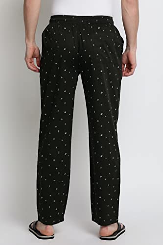 Image of Van Heusen Men Athleisure Allover Print Pyjamas - 100% Combed Cotton - Drawstring Waist, Ultra Soft
