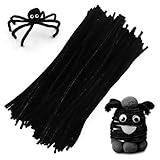 Pipe Cleaners for Crafts, Multi Color, 30 Pieces, 0.6 x 30 cm, for Art Projects and Decoration (Black)