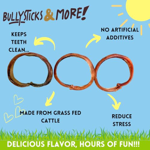 Image of BULLYSTICKS & MORE - Bully Stick Rings 3-4 inch - 12 Count